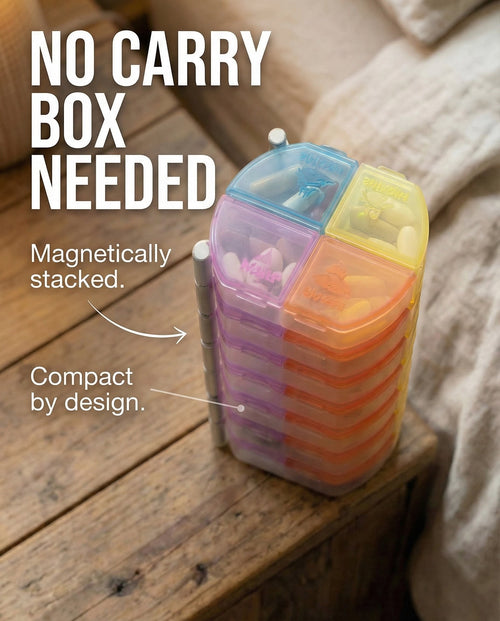Boturo Magnetic Pill Box Set of 7