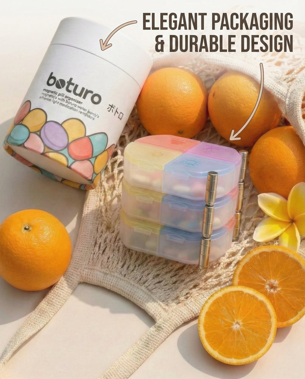 Boturo Magnetic Pill Box Set of 7