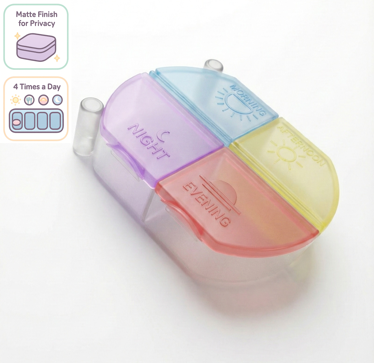 Boturo magnetic Pill Box