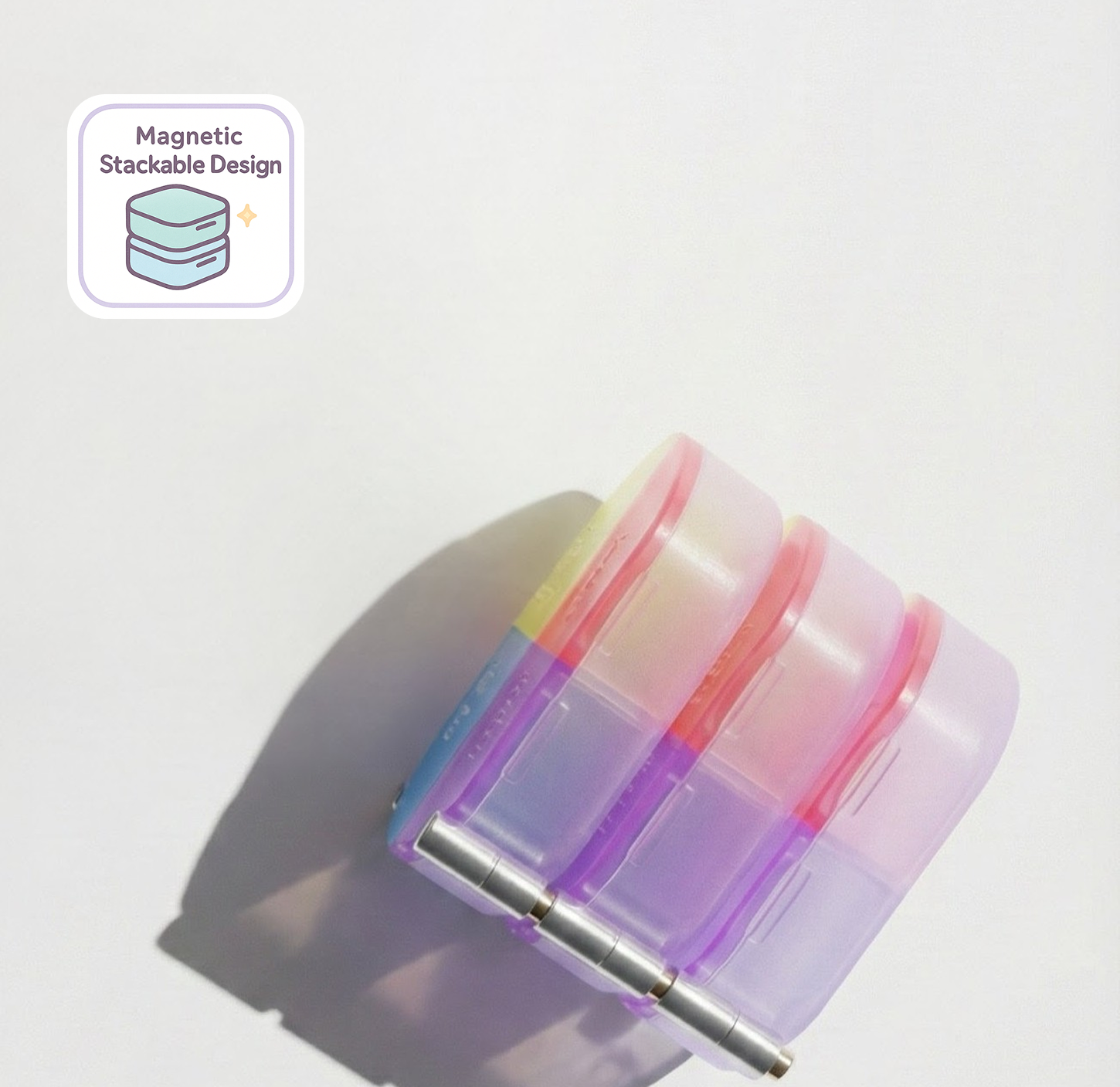 Boturo magnetic Pill Box